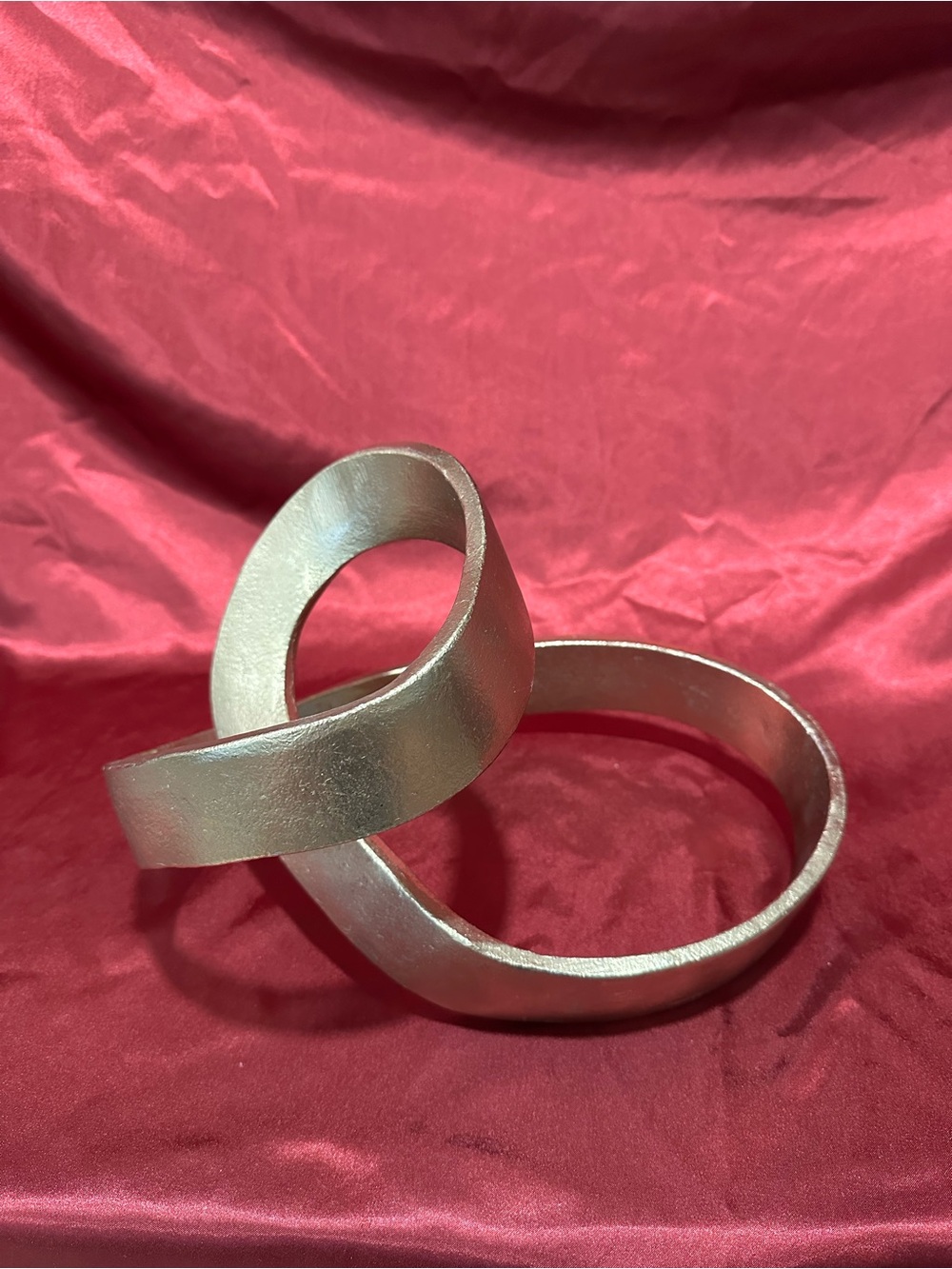 Gold Abstract Infinity Knot Sculpture